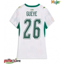Camiseta Senegal Pape Gueye #26 Primera Equipación para mujer Mundial 2026 manga corta